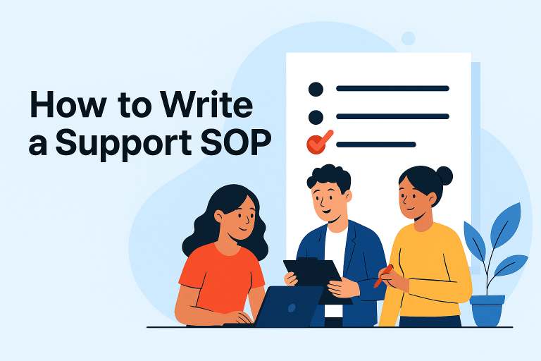 How to write a Support SOP